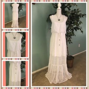 💖Maurice’s Soft Lacy Summer Maxi dress